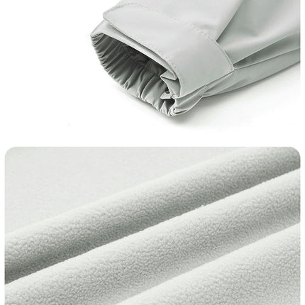 Men's and Women's 3-in-1 Windproof Jacket With Detachable Silver Fox Fleece Liner for Warming