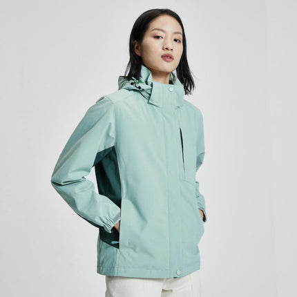 Men's and Women's Outdoor 3-in-1 jacket, Windproof Warm Detachable Mountaineering Clothing