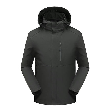 Men's Autumn and Winter Jacket Waterproof and Windproof Outdoor Three-In-One Detachable Liner