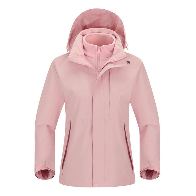 Men's Autumn and Winter Jacket Waterproof and Windproof Outdoor Three-In-One Detachable Liner 2