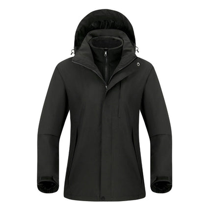 Men's Autumn and Winter Jacket Waterproof and Windproof Outdoor Three-In-One Detachable Liner 1