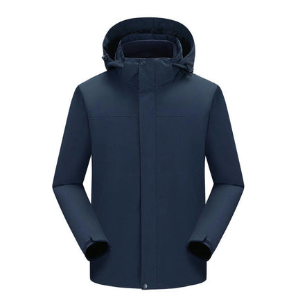Men's and Women's Waterproof Mountaineering Clothing, Windproof and Warm Three-In-One Jacket