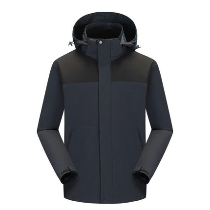 Men's and Women's Waterproof Mountaineering Clothing, Windproof and Warm Three-In-One Jacket