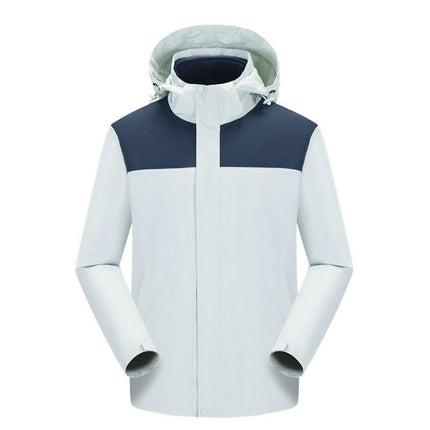 Men's and Women's Waterproof Mountaineering Clothing, Windproof and Warm Three-In-One Jacket