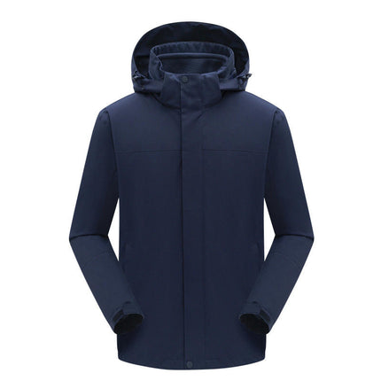 Outdoor 3 in 1 Jacket Men's Windproof Waterproof Mountaineering Warm 2-piece Set