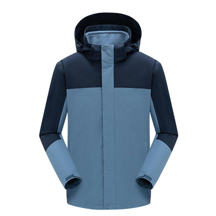 Outdoor 3 in 1 Jacket Men's Windproof Waterproof Mountaineering Warm 2-piece Set