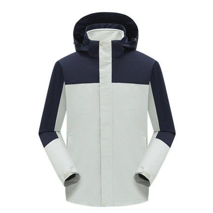 Outdoor 3 in 1 Jacket Men's Windproof Waterproof Mountaineering Warm 2-piece Set