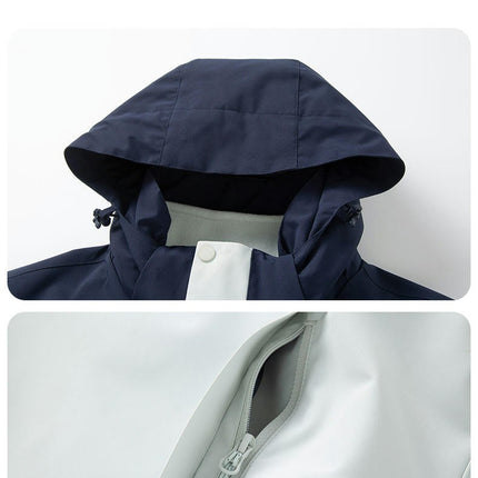 Outdoor 3 in 1 Jacket Men's Windproof Waterproof Mountaineering Warm 2-piece Set