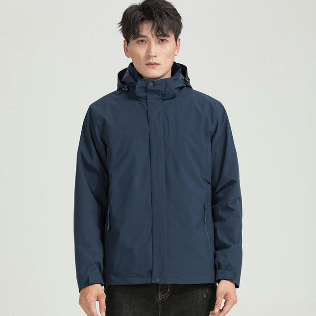 3-in-1 Jacket Waterproof and Anti-fouling Warm Outdoor 2-piece Women's Silver Fox Fleece Lined Jacket