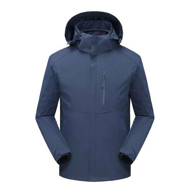 3-in-1 Jacket Women's Waterproof and Oil-proof Polar Fleece Jacket Men's Warm Outdoor 1
