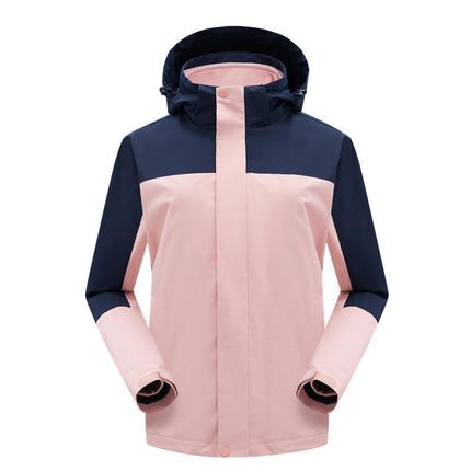 3-in-1 Jacket Women's Waterproof and Oil-proof Polar Fleece Jacket Men's Warm Outdoor