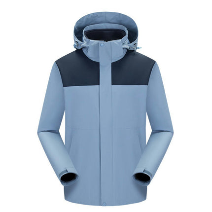 3-in-1 Jacket Women's Waterproof and Oil-proof Polar Fleece Jacket Men's Warm Outdoor 1