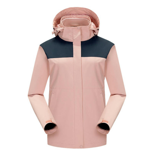 3-in-1 Jacket Women's Waterproof and Oil-proof Polar Fleece Jacket Men's Warm Outdoor 1