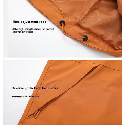 Three-in-one Jacket - Detachable Men's and Women's Outdoor Windproof and Rainproof Warm Jacket