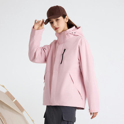 Three-In-One Jacket, Windproof and Waterproof, Detachable Fleece Jacket for Men and Women