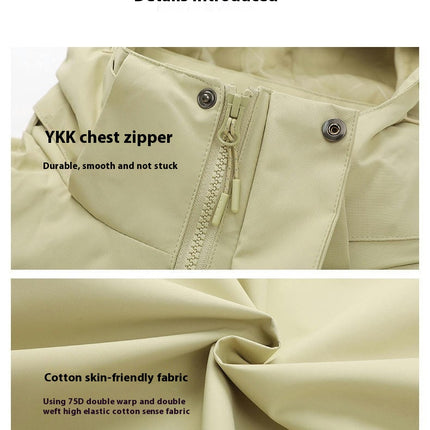Men's Ski Jackets 3 in 1 Waterproof Winter Jackets Snow Jackets Windproof Hooded with Inner Fleece Coat