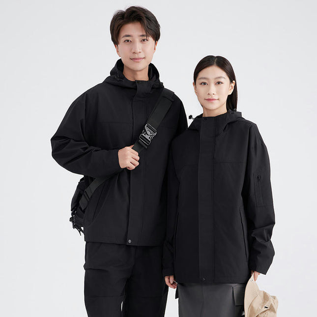 Men's and Women's Hooded Waterproof Jacket - Breathable and Lightweight Raincoat