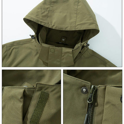 Men's and Women's Hooded Waterproof Jacket - Breathable and Lightweight Raincoat