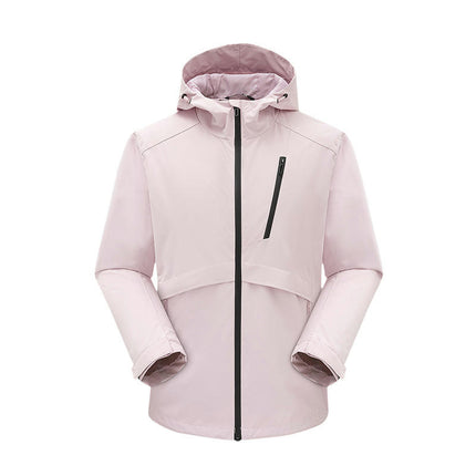 Women's Lightweight Raincoat Outdoor Windproof  Waterproof  Hooded Active Rain Jacket