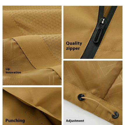 Women's Lightweight Raincoat Outdoor Windproof  Waterproof  Hooded Active Rain Jacket