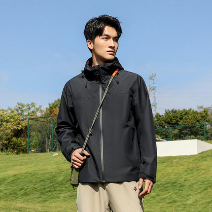 Women's Rain Jacket Waterproof with Hooded Hiking Coat Lightweight Windbreaker