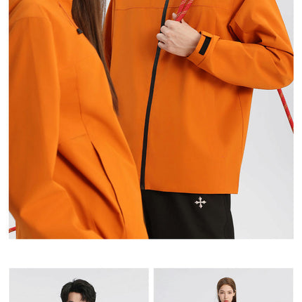 Women's Rain Jacket Waterproof with Hooded Hiking Coat Lightweight Windbreaker