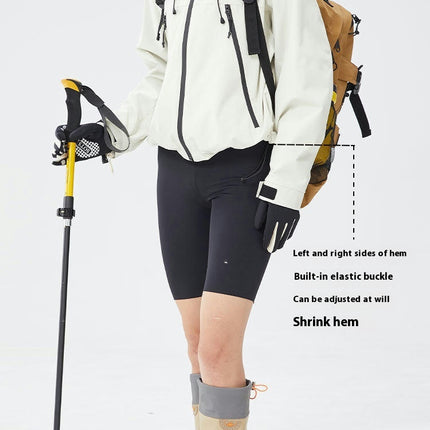 Women's Outdoor Short Jacket - Windproof and Waterproof Cycling and Hiking Clothing