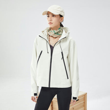 Women's Outdoor Short Jacket - Windproof and Waterproof Cycling and Hiking Clothing