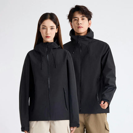 Three-proof Jacket for Men and Women Outdoor Sports Hooded Waterproof Mountaineering Clothing
