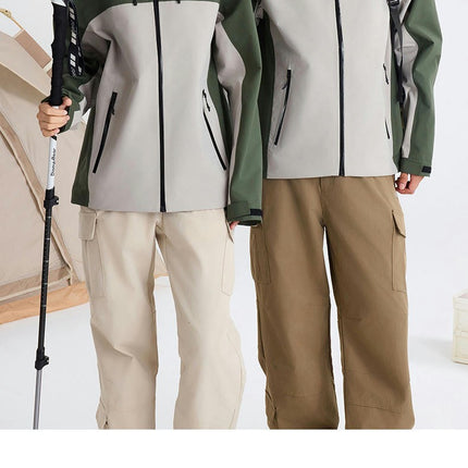 Three-proof Jacket for Men and Women Outdoor Sports Hooded Waterproof Mountaineering Clothing