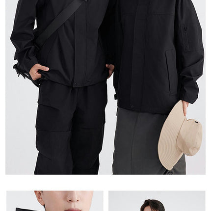 Waterproof Jacket Windproof Rain Hooded jackets for Men and Women Hiking Cycling Travel