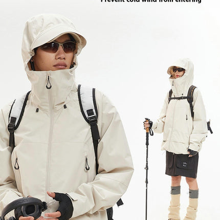 Autumn Jacket Single Layer Men's and Women's Windproof and Waterproof Outdoor Mountaineering Clothing