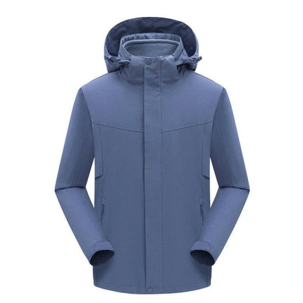 Couples Jacket 3 in 1 Plus Fleece Liner Outdoor Windproof Waterproof Warm Jacket