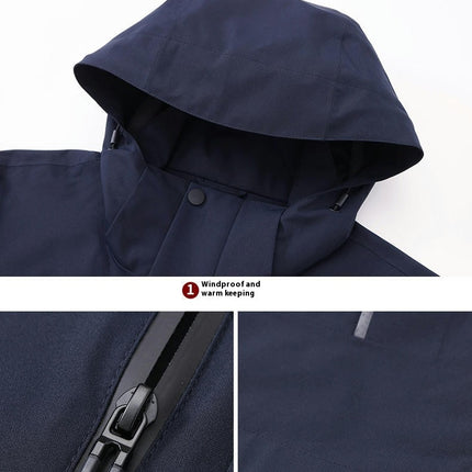 3-in-1 Ski Jacket Waterproof Insulated Winter Snow Coat for Skiing Snowboarding Coats