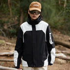 Women-Black White Coat