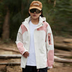 Women-Pink White Coat