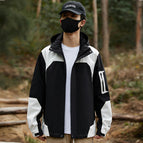 Men - Black White Coat