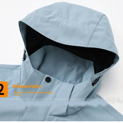 Men's and Women's Three-in-one Jacket Windproof and Waterproof Outdoor Snowboard Jacket 1