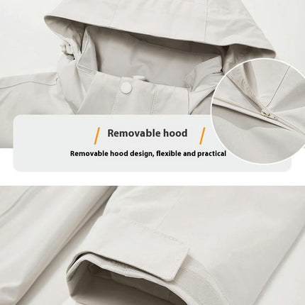 Outdoor Jacket Men's Waterproof and Anti-fouling Jacket Women's Jacket 3 in 1 Two-piece Set