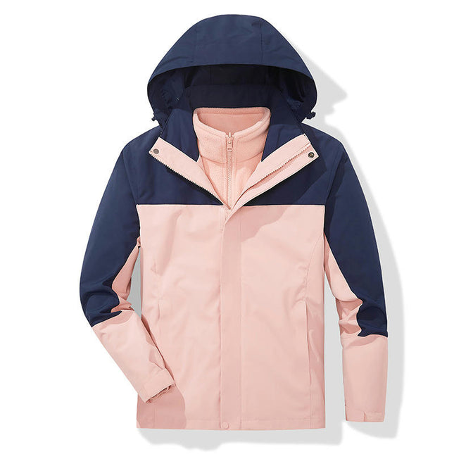 Outdoor 3-in-1 Jacket - Detachable Windproof and Waterproof Mountaineering Jacket Couple Jacket