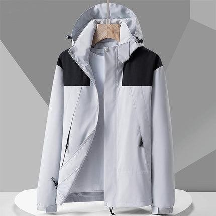 Men's and Women's Jackets 3 in 1 Outdoor Windproof and Rainproof Mountaineering Clothing