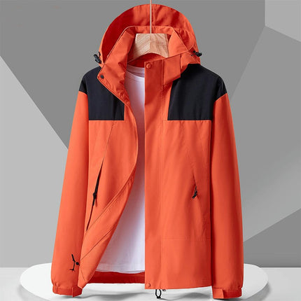 Men's and Women's Jackets 3 in 1 Outdoor Windproof and Rainproof Mountaineering Clothing