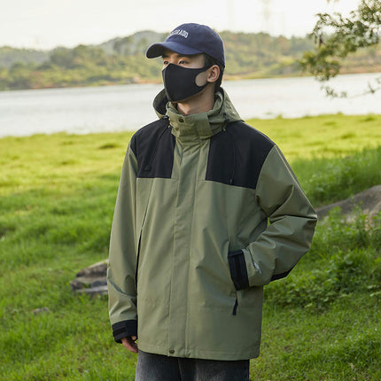 3-in-1 Autumn and Winter 2-Piece Set Windproof and Waterproof Mountaineering Warm Jacket 1