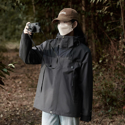 3-in-1 Autumn and Winter 2-Piece Set Windproof and Waterproof Mountaineering Warm Jacket