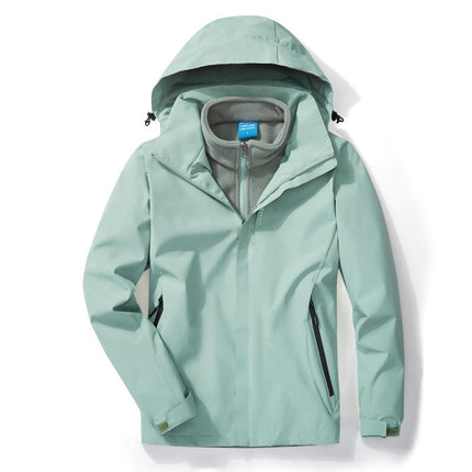Ski Jacket Waterproof 3 in 1 Winter Jacket Windproof Warm Fleece Hooded Snowboard Mountain Snow Coat