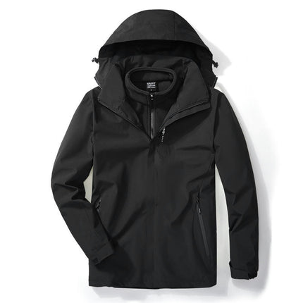 Ski Jacket Waterproof 3 in 1 Winter Jacket Windproof Warm Fleece Hooded Snowboard Mountain Snow Coat