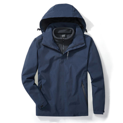 Ski Jacket Waterproof 3 in 1 Winter Jacket Windproof Warm Fleece Hooded Snowboard Mountain Snow Coat