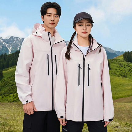 Men's and Women's 3-in-1 Jacket - Outdoor Windproof and Waterproof Hiking and Skiing Jacket 1