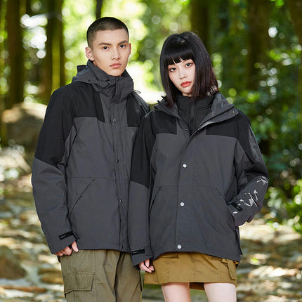 Women's Three-in-one Jacket, Men's Outdoor Camping and Hiking Waterproof Jacket 1