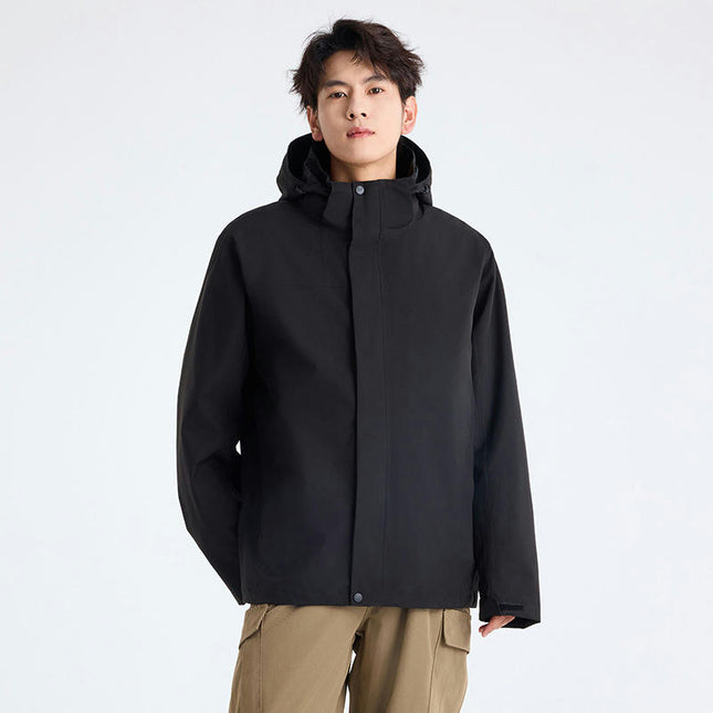 Women's 3-in-1 Jacket with Removable Fleece Lining and Mountaineering Ski Suit Men's Jacket